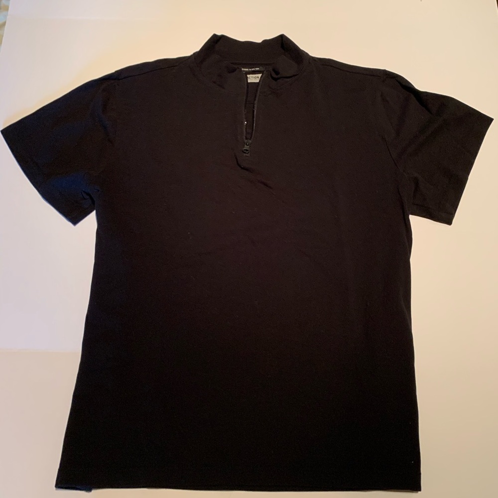 Reaction Kenneth Cole Band Collar ZIP Polo